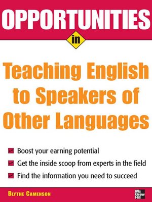 cover image of Opportunities in Teaching English to Speakers of Other Languages
